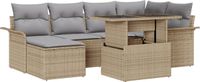 vidaXL Banc de jardin beige