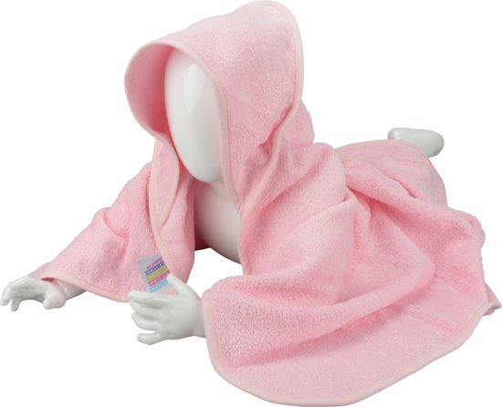 Babiezzâ„¢ A&R Babycape 100% Katoen Lichtroze