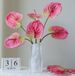Solidchoice - Set van 5 Anthurium Kunstbloemen voor Huisdecoratie
