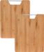 Excellent Houseware Planche à découper bambou bois - avec poignée Inox - 32 x 25 cm