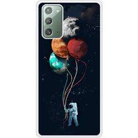 Cosmonaute aux ballons Verstevigd hoesje met sublimatie bedrukking, compatibel met Samsung Galaxy Note