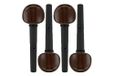 Wittner 270111S04P, set van 4 viool fijne stemwervels, voor 4/4-3/4 viool, Ø 7,8/1:30, palissanderkleuren, 4-pack, Made in Germany