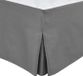 HOME LINGE PASSION Housse de surmatelas, 160 x 200 cm + 30 cm, avec bord, anthracite, 100% coton