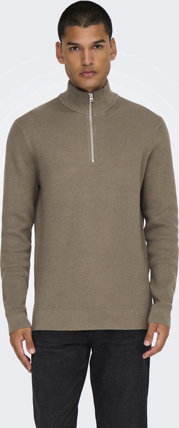 Only &amp; Sons Only & Sons Phil Half Zip Trui Heren - Maat M