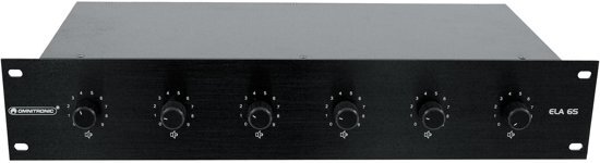 Omnitronic PA 6-Zone Stereo Vol-Cont45W bk