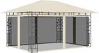 Prieel met klamboe 180 g/m² 4x3x2,73 m crème
