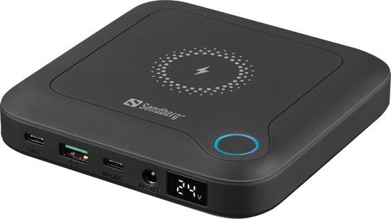 Sandberg All-in1 Laptop Powerbank 24000 mAh - Zwart