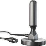 KabelDirekt DVB-T2 HD/DVB-T antenne – 3,0m | Geschikt voor uitstekende digitale ontvangst met stabiele magneetvoet en 3m kabel voor alle DVB-T2/DVB-T