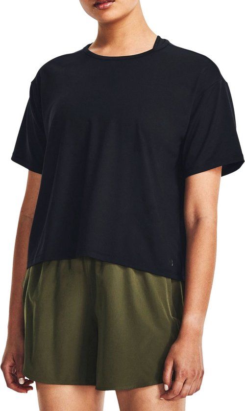 Under Armour Motion Dames Zwart Polyester Korte Mouw Maat S