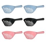 HAC24 Set van 6 kattenpoepschepjes voor kattenbakken, kattenzandschepjes, 32 cm, schep voor kattenzand, schep voor kattenbak
