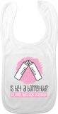 Bellatio Decorations Baby slabbetje - Roze - Katoen - Unisex