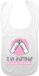 Bellatio Decorations Baby slabbetje - Roze - Katoen - Unisex
