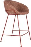 Zuiver Feston Barkrukken 65 cm Terra/ Rood - Set van 2