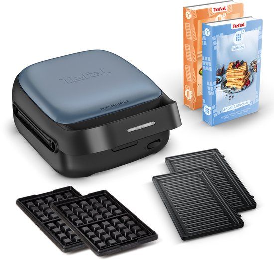 Tefal Snack Collection SW8674 - Tosti- en Wafelapparaat - Zwart/Donkerblauw