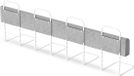 Wan GmbH Barrière de lit pour enfants - Protection contre les chutes de lit - Sommeil sûr - Réglable en hauteur - 200 cm - Gris