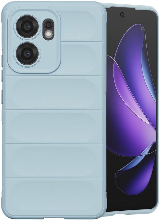 imoshion EasyGrip Backcover - Lichtblauw - Geschikt voor Oppo Reno 13 F (5G)