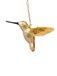 Colibri Boule de Noël - 9.5cm Verre, Or, 1 Pièce
