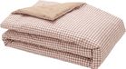 Bedrukt Essix - Vichy - Sprei met print van katoen perkal 130x200 Zandbeige
