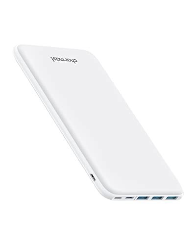 Externe accu, 26800 mAh, powerbank, draagbare oplader, Li-polymeer, powerbank, slank, 4 uitgangen en 3 ingangen, compatibel met smartphone