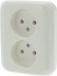 Busch-Jaeger SI Contactdoos | Inbouw | 2-voudig | Crème - 66.000.49