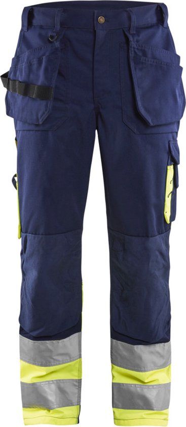 Blåkläder Werkbroek High Vis 1529-1860 - Marine/High Vis Geel - C64