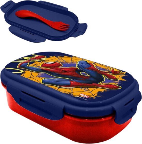Spider-Man Lunchtrommel met bestek