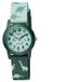 Q&Q VR99J010Y - Montre - Sport - Analogique - Enfants - Unisexe - Bracelet en plastique - Rond - Plastique - Chiffres - Dinosaurussen - Vert foncé - Vert clair - Multi - 10 ATM