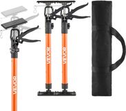VEVOR Plafondsteun Met ééN Hand, 2-Pack, Telescopische Stalen Steun Van 53-155 Cm, Montagesteun Met Een Capaciteit Tot 70 Kg