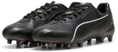Puma King Platinum FG/AG Voetbalschoenen Mannen Leer Zwart/Goud Maat 44