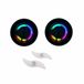Johntoy Spaakverlichting - 2x stuks - fiets wieldecoratie - 12 cm - multicolor