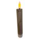 Mansion Atmosphere Bougie LED rechargeable 2.2x12.5cm metallic sable