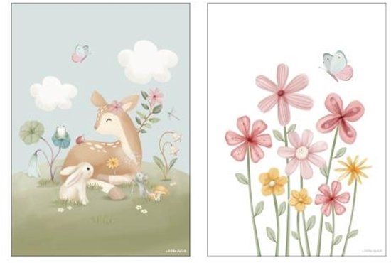 Little Dutch Poster - Fairy Garden - A3 - Multicolor