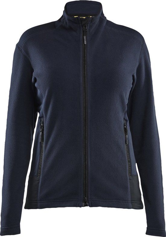 Blåkläder Dames Microfleecejas 47661010 Dunkel Marineblau/Schwarz XL