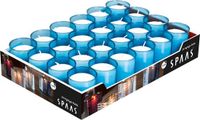Spaas Refill kaars Licht Blauw 24 Stuks