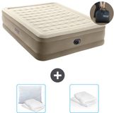 Intex Luchtbed - 2-Persoons - 152 x 203 x 46 cm - Beige