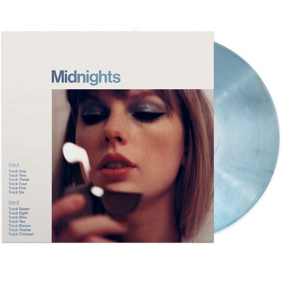 Universal Music Nederland Taylor Swift - Midnights (LP) (Coloured Vinyl) (Limited Stone Blue Edition) - 0602445789825