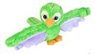 Wild Republic Huggers klikarmband knuffeldier, pluche dier, groene papegaai 20 cm
