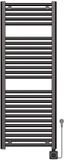 Wiesbaden Elara Radiateur électrique intelligent WiFi 118,5 x 45 cm - Gunmetal