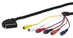 Goobay Wentronic AVK 197-150 1.5m SCART (21-pin) to 6 x RCA Cable