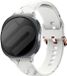 Strap-it Siliconen Marble bandje geschikt voor Samsung Galaxy Watch 9 (40/44mm) / Watch 8 (40/44mm) / 8 Classic (46mm) – comfortabel, flexibel, zweetbestendig – Wit