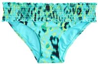 Next Dames Gerimpelde Bikinislip met Hoge Taille Blauw
