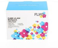 FLWR - Brother LC-424 Multipack zwart en kleur
