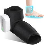 oCreon Elektrische voetmassageapparaat met luchtdruk, draadloos voetmassageapparaat met 3 intensiteitsniveaus, 4 warmtestanden en 4 luchtkussenmassage-standen, timer