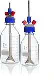 DWK Life Sciences Duran Polypropylene Screw Cap for Stirred Reactor - GL 45 - Blue/Gray