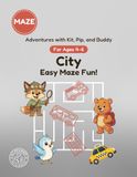 City: Easy Maze Fun!: A Maze Activity Book for Ages 4-6
