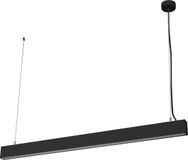LEDVANCE Office Line Cuboid, vierkante hangende kantoorplafondlamp, 42 W, 4400 lm, 4000 K, 840 koud wit, 3-traps dimbaar, zwart aluminium, IP20