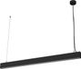 LEDVANCE Office Line Cuboid, vierkante hangende kantoorplafondlamp, 42 W, 4400 lm, 4000 K, 840 koud wit, 3-traps dimbaar, zwart aluminium, IP20