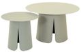 In And Outdoormatch Table d'appoint - Crème - Set de 2 - Aluminium