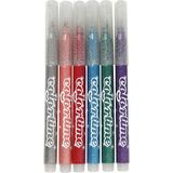 Colortime Glitterstiften Set 6 pièces