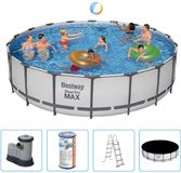 Bestway Steel Pro MAX Zwembad - 549x122 cm - Rond - Met filterpomp + accessoires